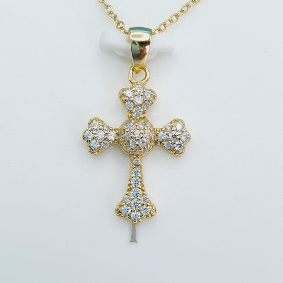 925 Sterling Silver Cubic Zirconia Necklace, U19254724 - Picture 1 of 11